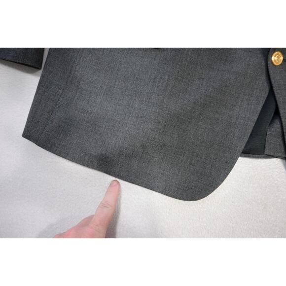 Wimbledon Of England Gold Button Blazer Sports Jacket Gray Mens Sz 48 R - Picture 7 of 13